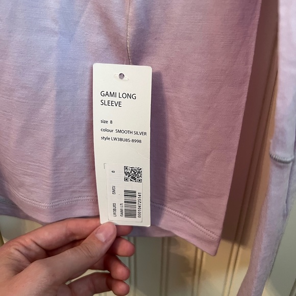 NWT - Lululemon Lab - Women's Gami Long Sleeve - Color: Smooth Silver - Size: 8 - Picture 10 of 15